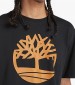 Men T-Shirts A2C2R.2 Black Cotton Timberland