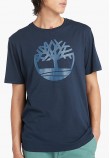 Men T-Shirts A2C2R.2 DarkBlue Cotton Timberland