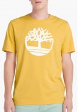 Men T-Shirts A2C2R.2 Yellow Cotton Timberland