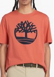 Men T-Shirts A2C2R Red Cotton Timberland