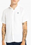 Men Shirts A2DCC White Linen Timberland