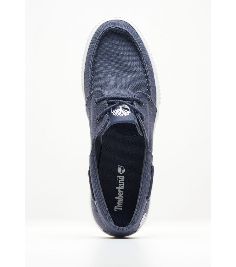Men Casual Shoes A2NWA Blue Fabic Timberland