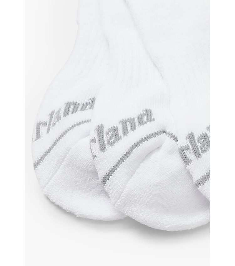 Men Socks A2PU5 White Cotton Timberland