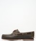 Men Sailing shoes A4187 Olive Leather Timberland
