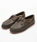 Men Sailing shoes A4187 Olive Leather Timberland