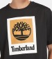 Men T-Shirts A5QS2 Black Cotton Timberland