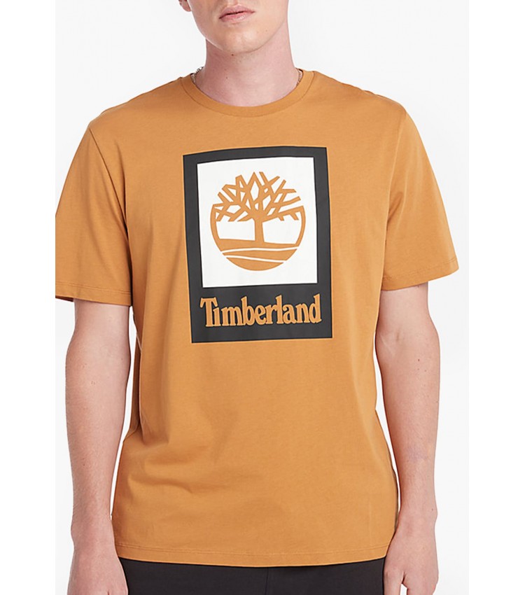 Ανδρικές Μπλούζες A5QS2 Κίτρινο Βαμβάκι Timberland