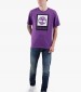 Men T-Shirts A5QS2 Purple Cotton Timberland