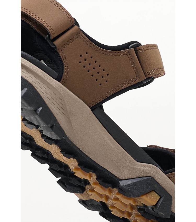 Men Flip Flops & Sandals A5T48 Brown Leather Timberland