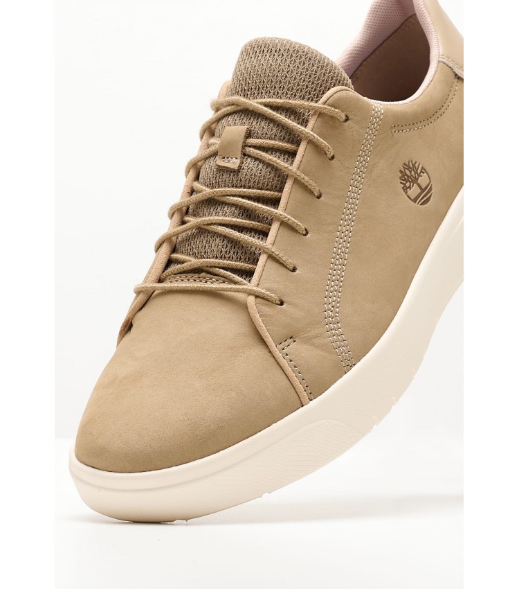 Men Casual Shoes A5TY5 Beige Nubuck Leather Timberland