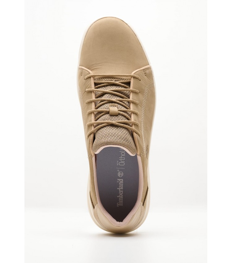 Men Casual Shoes A5TY5 Beige Nubuck Leather Timberland