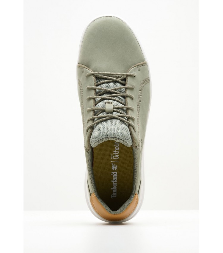 Men Casual Shoes A5TZD Olive Nubuck Leather Timberland