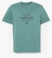 Men T-Shirts A5UF7 Green Cotton Timberland