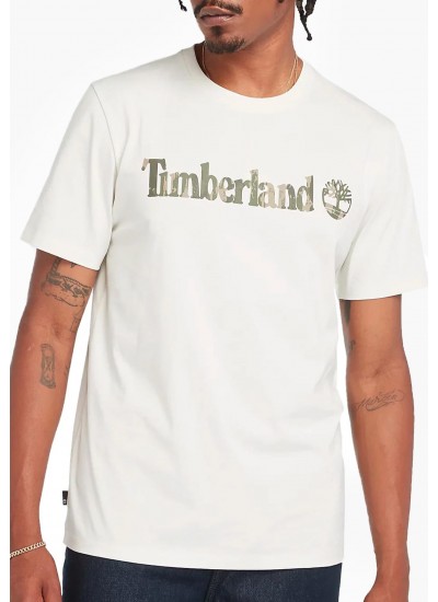 Men T-Shirts A5UNF White Cotton Timberland