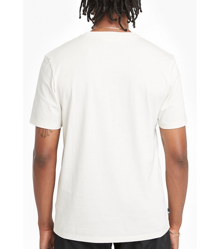 Men T-Shirts A5UP3 White Cotton Timberland