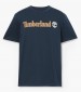 Men T-Shirts A5UPQ DarkBlue Cotton Timberland