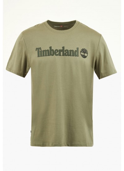 Men T-Shirts A5UPQ Olive Cotton Timberland