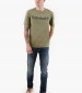 Men T-Shirts A5UPQ Olive Cotton Timberland