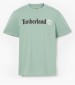 Men T-Shirts A5UPQ Green Cotton Timberland
