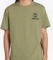 Men T-Shirts A5V7K Green Cotton Timberland