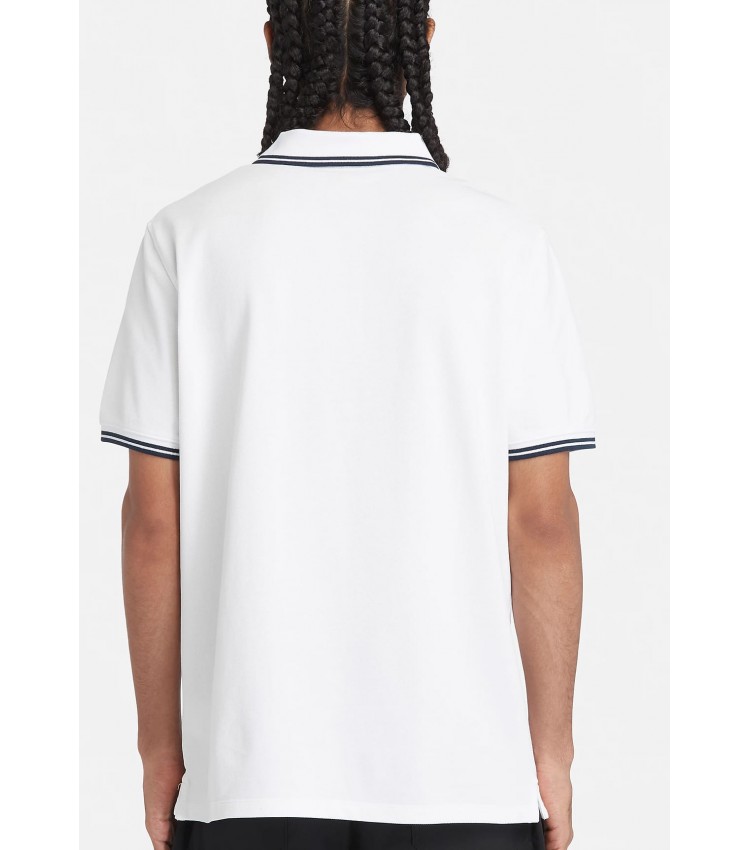 Men T-Shirts A5W4Y White Cotton Timberland