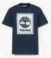 Men T-Shirts A5WQQ DarkBlue Cotton Timberland