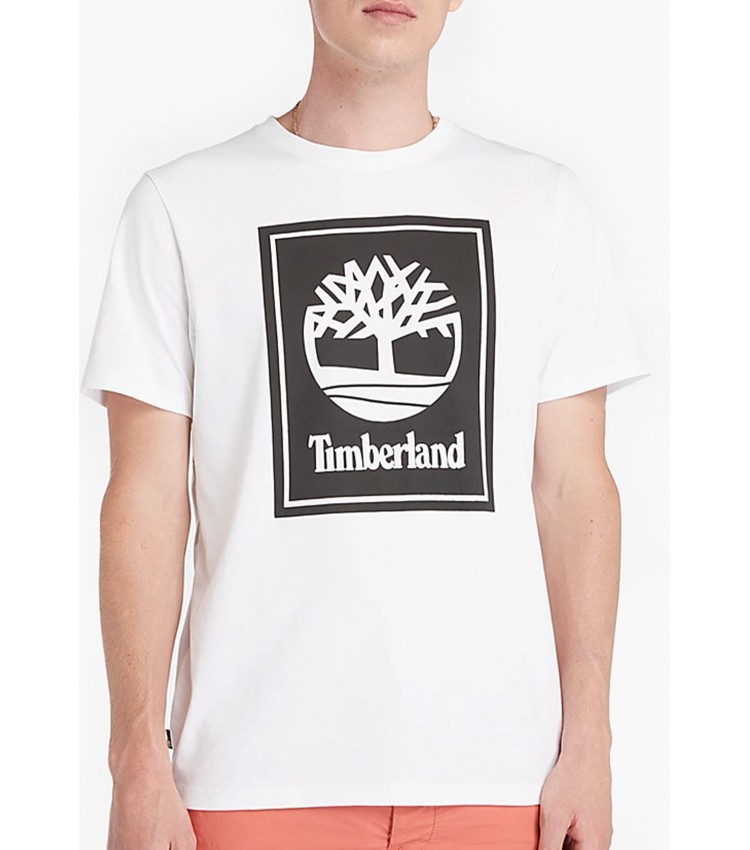 Men T-Shirts A5WQQ White Cotton Timberland