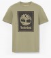 Men T-Shirts A5WQQ Olive Cotton Timberland
