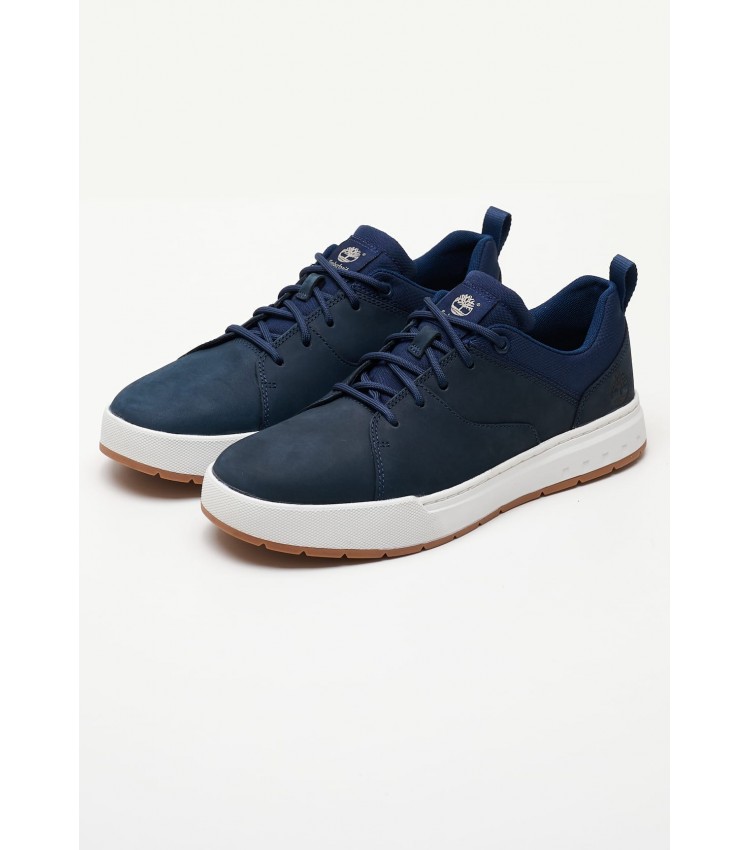 Men Casual Shoes A5Z1F Blue Nubuck Leather Timberland