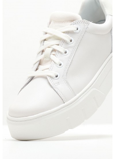 Γυναικεία Παπούτσια Casual Bold.Flat Άσπρο Δέρμα Calvin Klein