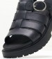 Women Sandals A635V Black Leather Timberland