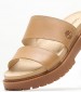 Women Sandals A63P4 Beige Leather Timberland