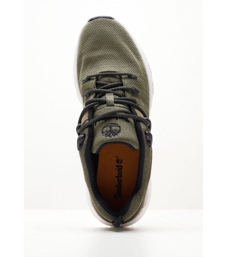 Ανδρικά Παπούτσια Casual A64B4 Λαδί Ύφασμα Timberland