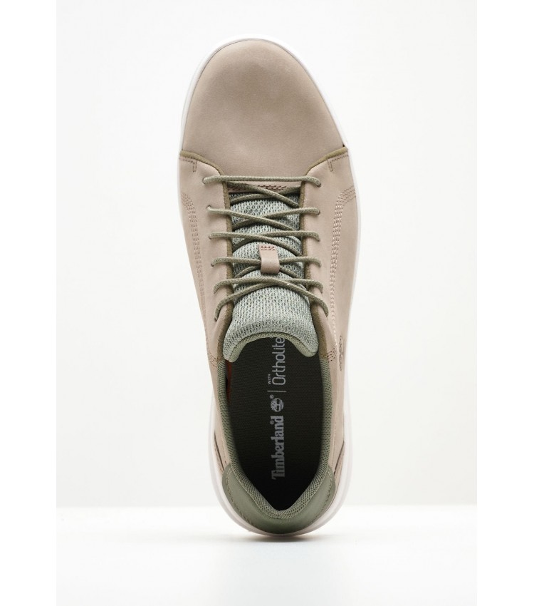 Men Casual Shoes A66P9 Taupe Nubuck Leather Timberland