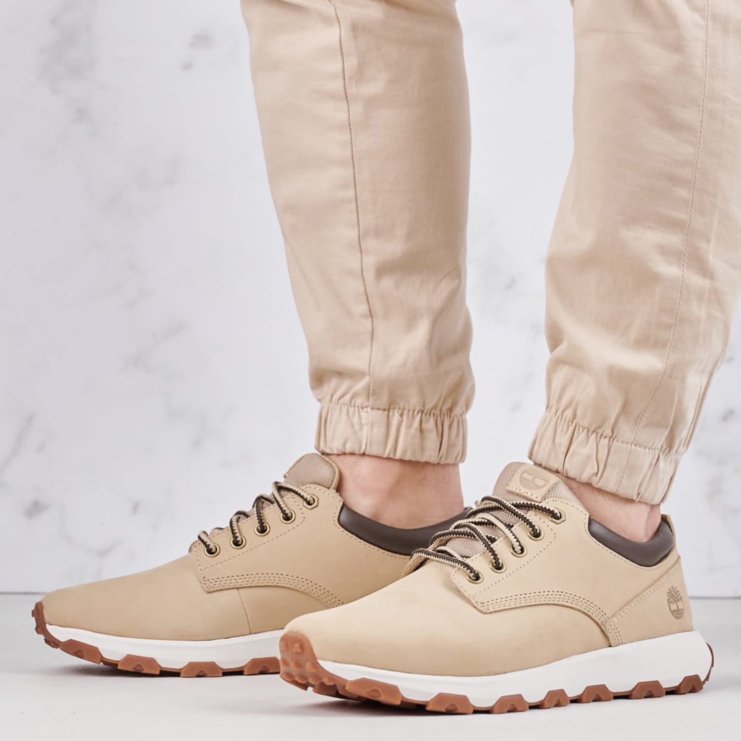 Ανδρικά Παπούτσια Casual A6791 Μπεζ Δέρμα Νούμπουκ Timberland Casual - Sneakers Timberland A6791-Beige
