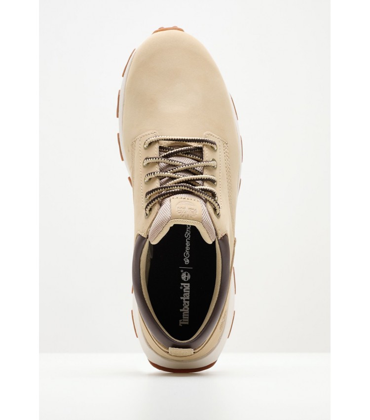 Men Casual Shoes A6791 Beige Nubuck Leather Timberland
