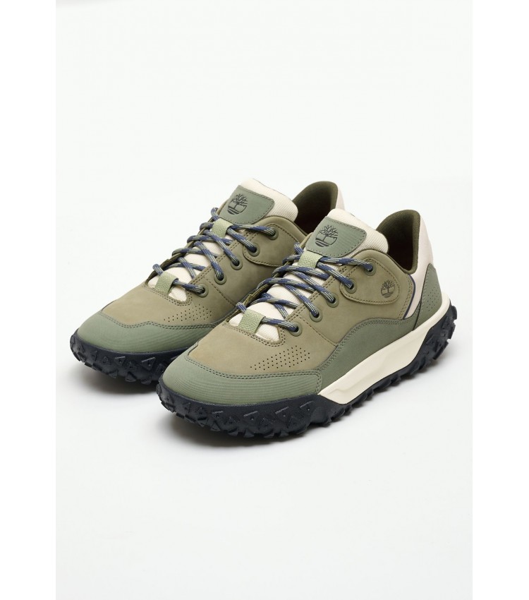 Men Casual Shoes A6A3M Olive Nubuck Leather Timberland