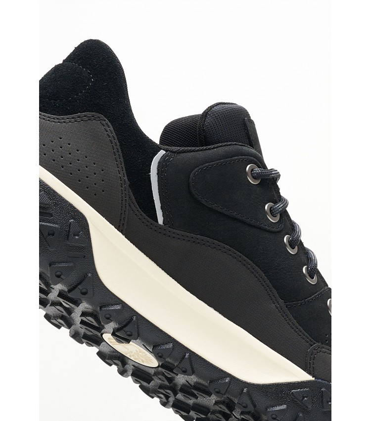 Ανδρικά Παπούτσια Casual A6A9V Μαύρο Δέρμα Νούμπουκ Timberland