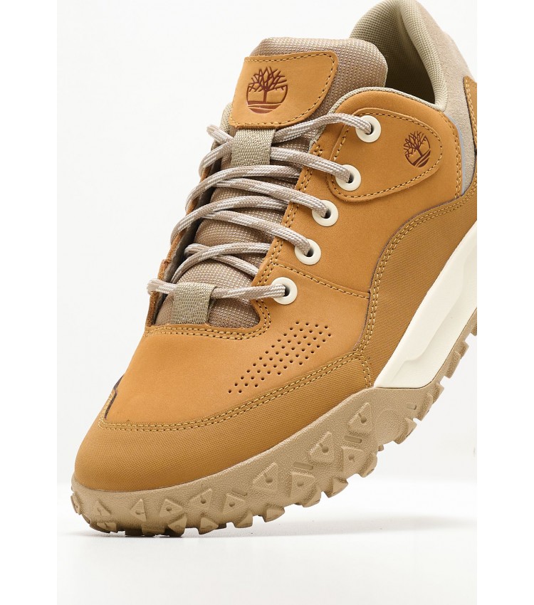 Men Casual Shoes A6B7W Yellow Nubuck Leather Timberland
