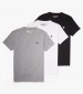 Men T-Shirts A6GH1.3pack Multi Cotton Timberland