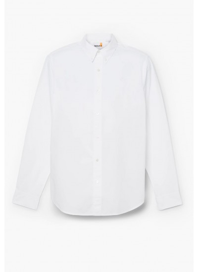 Men Shirts A6GRH White Cotton Timberland