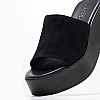 Women Mules 028.1402 Black Buckskin Mortoglou Women Mules 028.1402 Black Buckskin Mortoglou