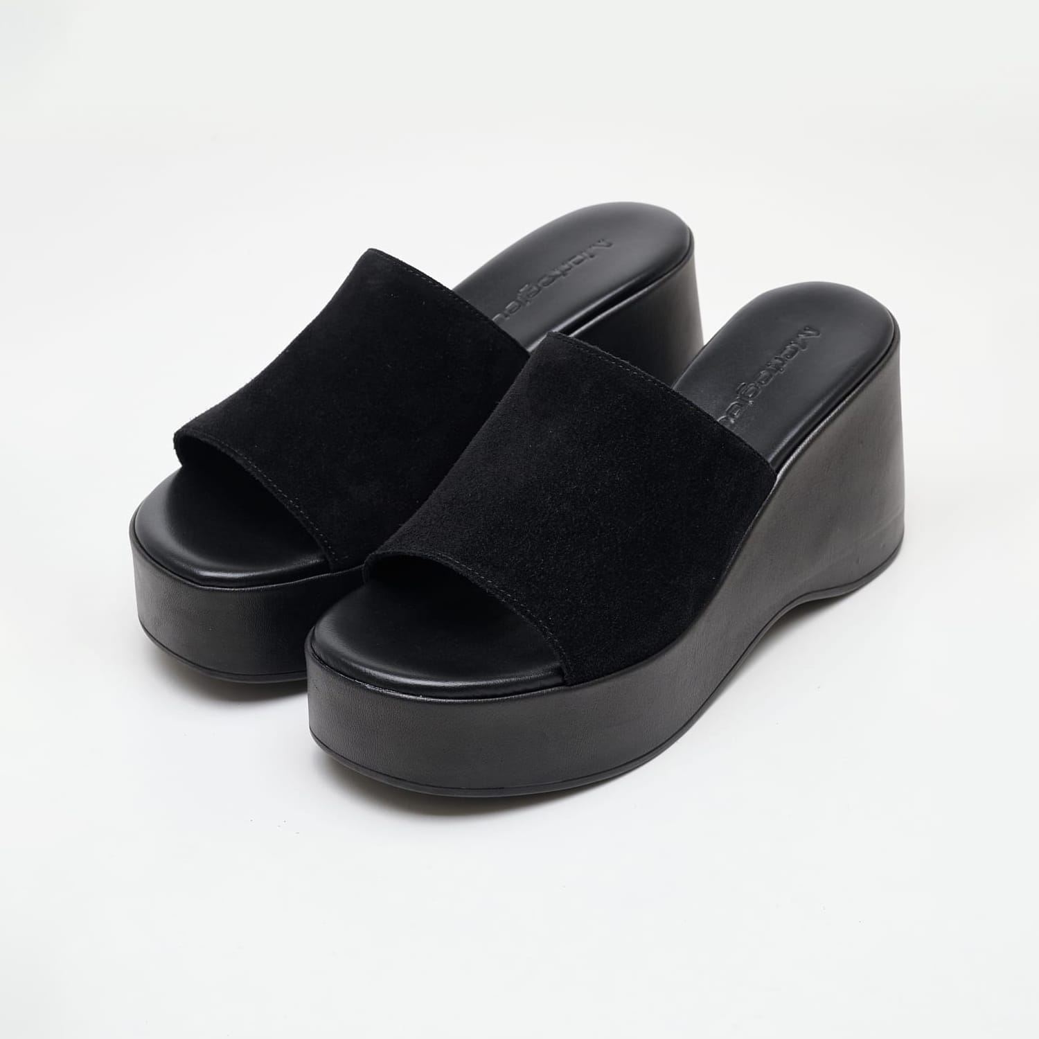 Women Mules 028.1402 Black Buckskin Mortoglou Women Mules 028.1402 Black Buckskin Mortoglou