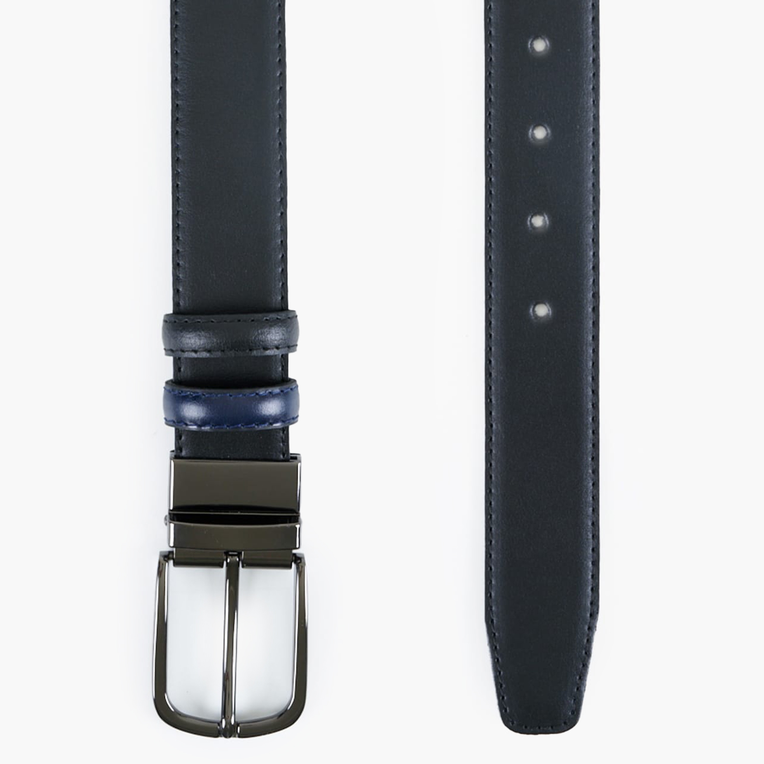 Men Belts 16.1505 Blue Leather Mortoglou