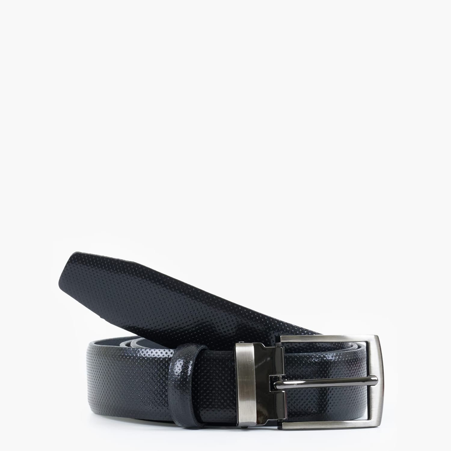 Men Belts 1612.3 Black Leather Mortoglou