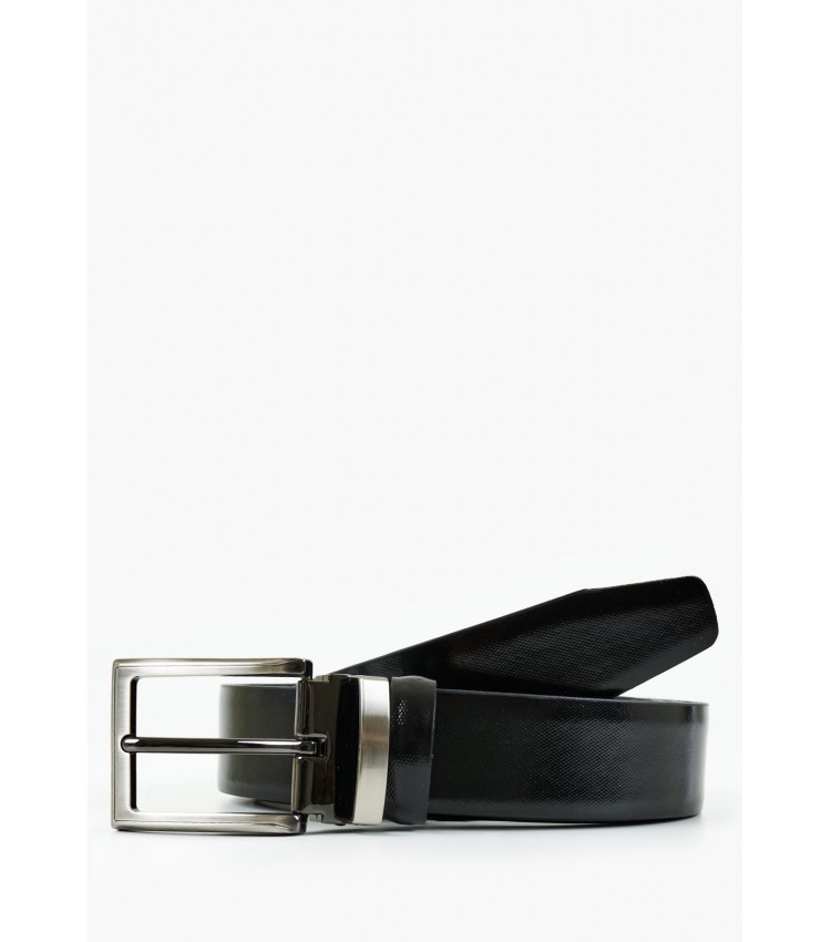 Men Belts 1612.42 Black Leather Mortoglou