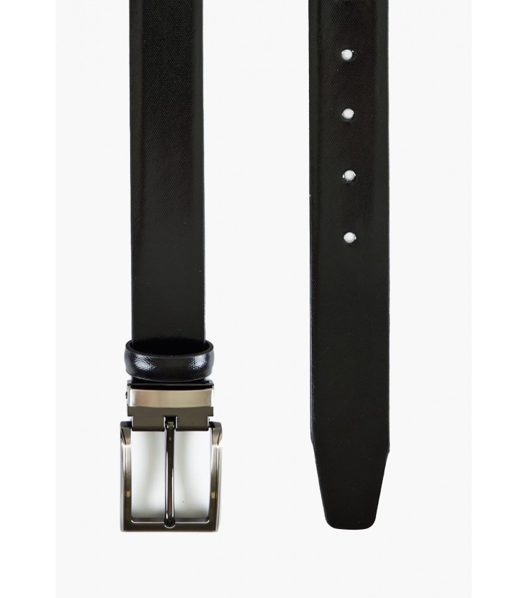 Men Belts 1612.42 Black Leather Mortoglou