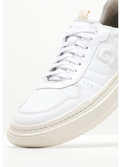 Ανδρικά Παπούτσια Casual 240501 Άσπρο Δέρμα Mortoglou