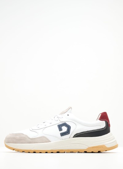 Ανδρικά Παπούτσια Casual Retro.Basket Μαύρο Δέρμα Tommy Hilfiger