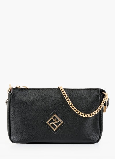 Γυναικείες Τσάντες 90825.S Μαύρο ECOleather Mortoglou